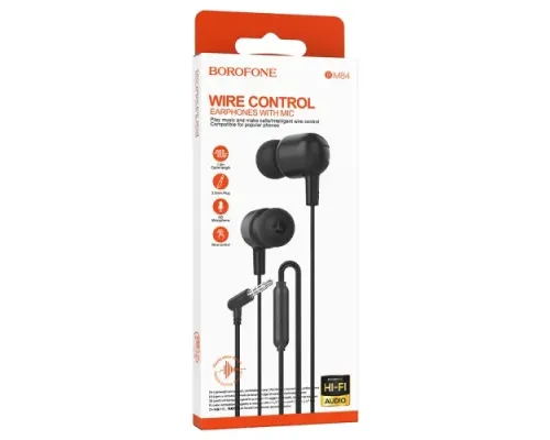 Навушники BOROFONE BM84 Berry universal headset with microphone чорні mag-6941991105241152672