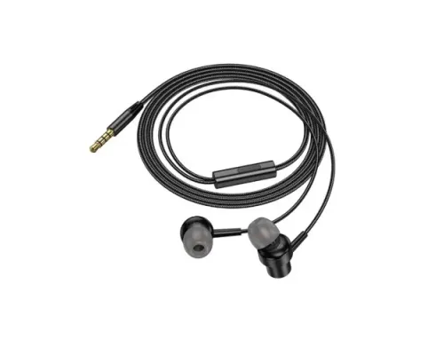 Навушники BOROFONE BM87 Element metal universal earphones with microphone чорні mag-6941991106323152222