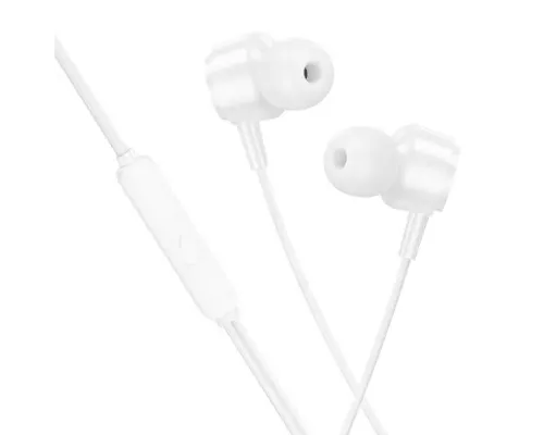 Навушники BOROFONE BM94 Sonar universal earphones with mic білі mag-6941991115851153497