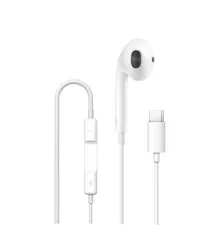 Навушники WiWU Type-C Solobuds Wired Earbuds EB307 White mag-6977703654745153604