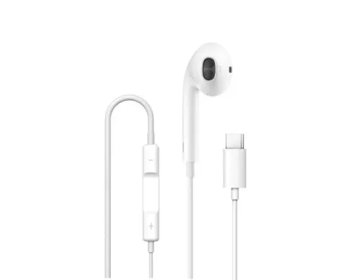 Навушники WiWU Type-C Solobuds Wired Earbuds EB307 White mag-6977703654745153604