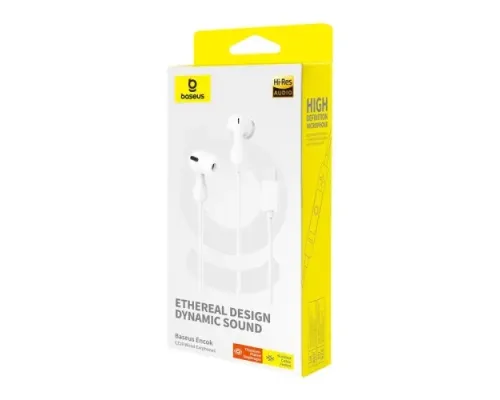 Навушники Baseus Encok CZ20 Type-C Wired Earphones White A00171400213-00 mag-6932172657857145718