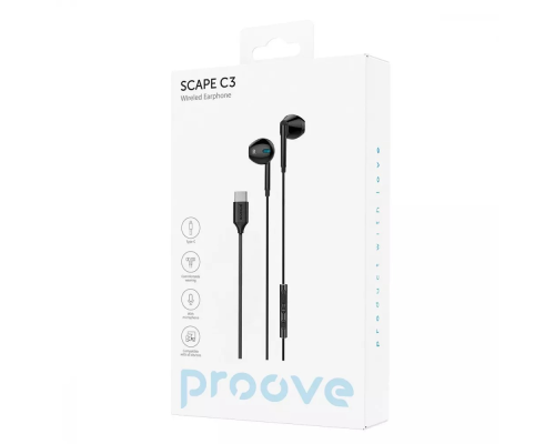 Навушники Proove Scape C3 Type-C black PLS-00-00139853