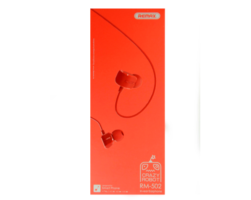 Навушники Remax RM-502 red PLS-00-00016287