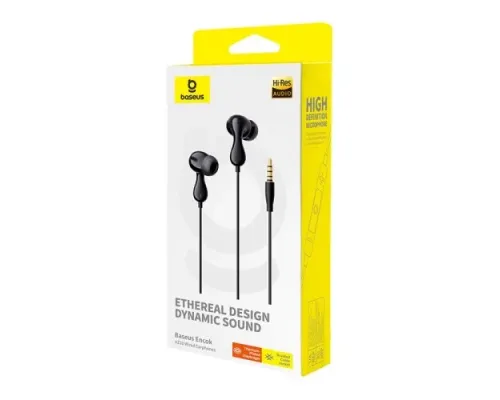 Навушники Baseus Encok HZ20 3,5mm Wired Earphones Black A00171500113-00 mag-6932172657901145721