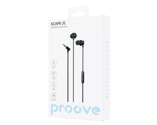 Навушники Proove Scape J1 (3.5мм) black PLS-00-00139854