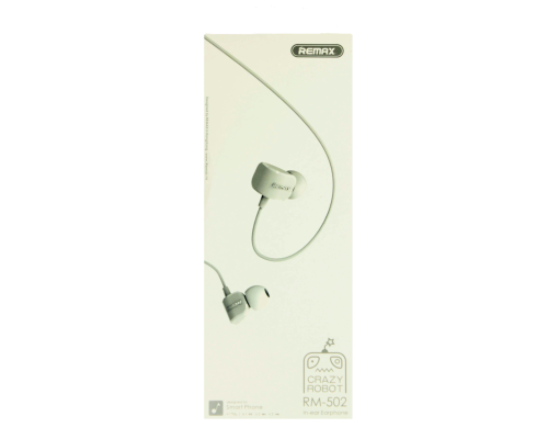 Навушники Remax RM-502 white PLS-00-00016289