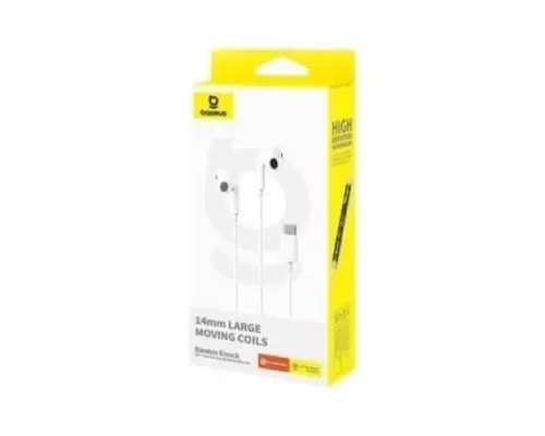Навушники Baseus Encok CZ17 Type-C Wired Earphones White A00170000213-Z1 mag-6932172655884152048