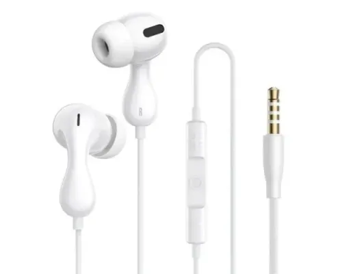 Навушники Baseus Encok HZ20 3,5mm Wired Earphones White A00171500213-00 mag-6932172657895145720