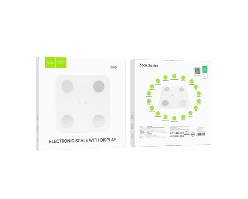 Підлогові Смарт-Ваги Hoco DI65 Колір Білий 6942007631853 ma35767_3869112