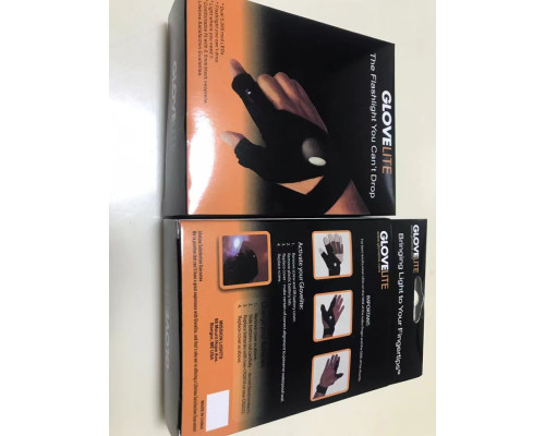 Рукавички з ліхтариком 2 pcs/box Колір Чорний 2020000480877 ma37890_3664994