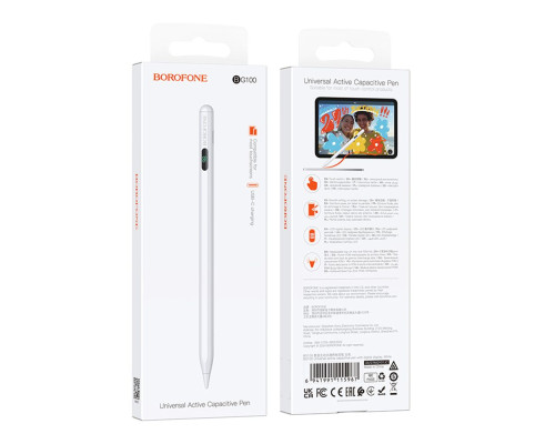 Стілус Borofone BG100 Universal Active Capacitive Pen Колір Чорний 6941991115950 ma35651_3869119