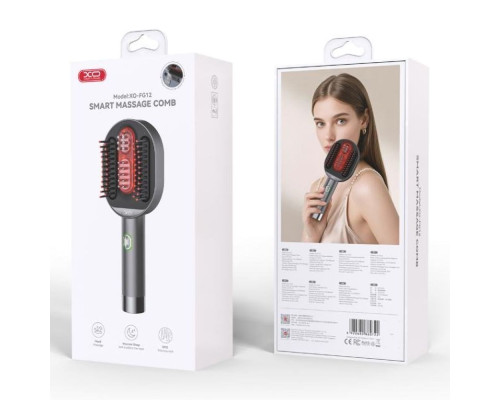 Массажер Гребінь XO FG12 Колір Чорний 2020000494393 ma37954_3869123