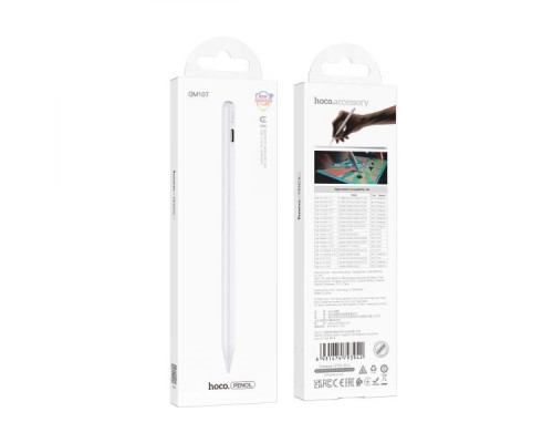 Стілус Hoco GM107 Magnetic Charging iPad м'ята упаковка Колір Білий