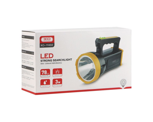 Ліхтар Ручний Пошуковий XO YH02 1200 мАч Колір Чорний 6920680835577 ma33264_3869182