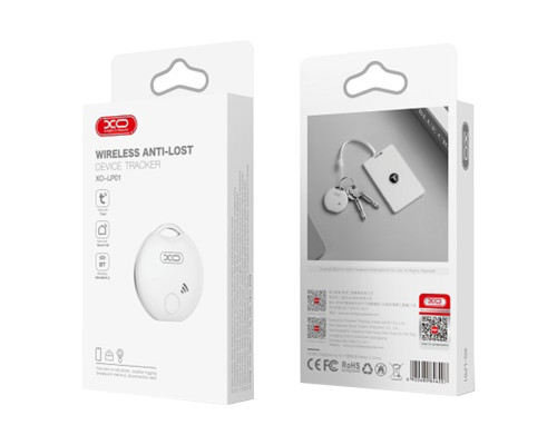 Розумний Брелок XO LP01 Bluetooth Anti-Lost Білий ma32332_3869204