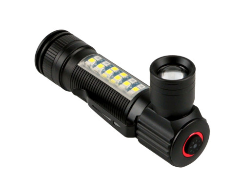 Ліхтар Тактичний D55 LED Red and Blue Колір Чорний 2020000464181 ma37889_3869190