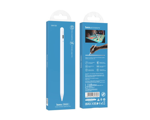 Стілус Hoco GM109 Smooth Active Universal Capacitive Pen Колір Білий 6942007603980