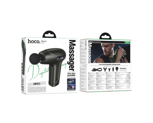 Массажер Ударний Hoco HP51 Сірий ma37807_193523