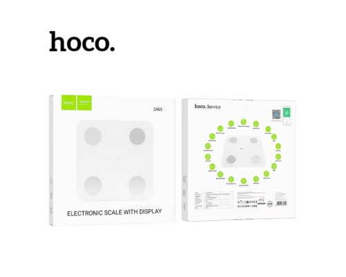 Підлогові Смарт-Ваги Hoco DI65 М'ята упаковка Колір Білий 2020000495901 ma38957_3869375