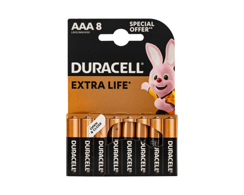 Батарейка Duracell AAA LR03 MN2400 уп. 1x8 шт. NBB-140097