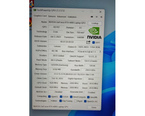 Ноутбук Lenovo Legion 16 Slim Intel Core i5-13500h 16gb rtx4060 8gb 1tb ssd 2560*1600 165hz