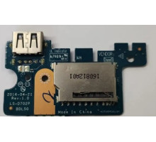 Плата USB та Card Reader для ноутбука HP 250 G5 LS-D702P BDL50 43505R32L01 