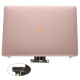Кришка + Матриця в зборі для ноутбука Apple A1534 (2015), Rose Gold, 100% оригінал (AASP)