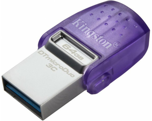 Flash Kingston USB 3.2 DT microDuo 3C 64GB (Type-A/Type-C) (200Mb/s) (DTDUO3CG3/64GB)