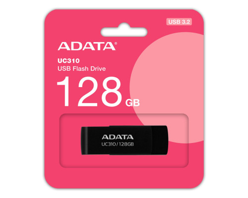 Flash A-DATA USB 3.2 UC310 128Gb Black (UC310-128G-RBK)