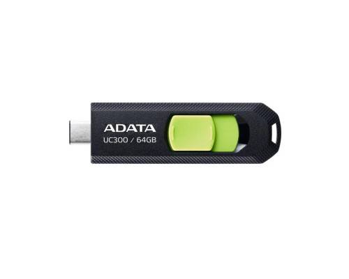 Flash Adata USB 3.2 Gen1 UC300 Type-C 64Gb Black/Green (ACHO-UC300-64G-RBK/GN)