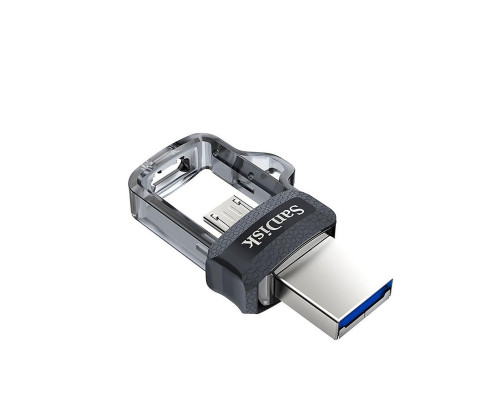 Flash SanDisk USB 3.0 Ultra Dual Drive OTG M3.0 128Gb (150Mb/s) Black (SDDD3-128G-G46)