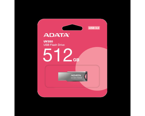 Flash A-DATA USB 3.2 UV 350 512Gb Silver (AUV350-512G-RBK)