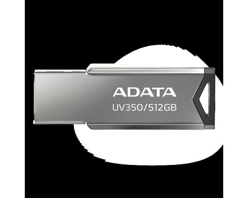 Flash A-DATA USB 3.2 UV 350 512Gb Silver (AUV350-512G-RBK)