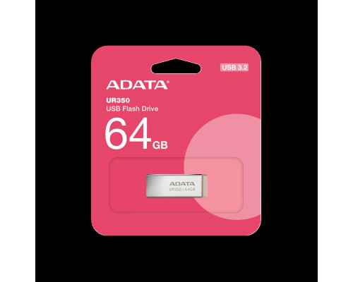 Flash A-DATA USB 3.2 UR 350 64Gb Silver/Beige (UR350-64G-RSR/BG)