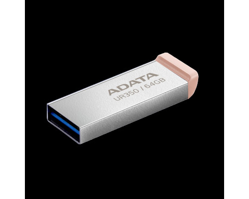 Flash A-DATA USB 3.2 UR 350 64Gb Silver/Beige (UR350-64G-RSR/BG)