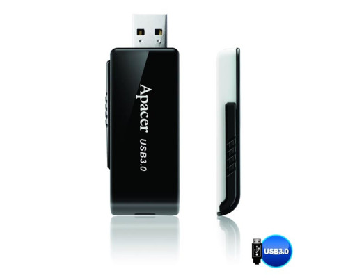 Flash Apacer USB 3.1 AH350 32Gb black (AP32GAH350B-1)