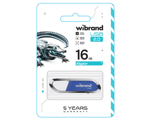 Flash Wibrand USB 2.0 Aligator 16Gb Blue (WI2.0/AL16U7U)