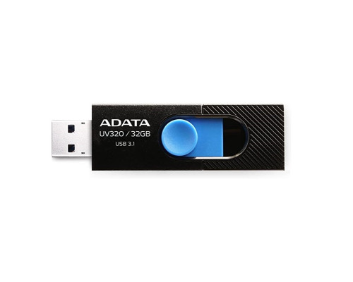 Flash A-DATA USB 3.0 AUV 320 32Gb Black/Blue (AUV320-32G-RBKBL)