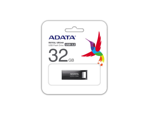 Flash A-DATA USB 3.2 UR340 32Gb Black (AROY-UR340-32GBK)