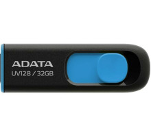 Flash A-DATA USB 3.2 UV 128 32Gb Black/Blue (AUV128-32G-RBE)