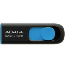 Flash A-DATA USB 3.2 UV 128 32Gb Black/Blue (AUV128-32G-RBE)