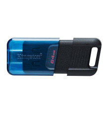 Flash Kingston USB 3.2 DT 80M 64GB Type-C Black/Blue (DT80M/64GB)