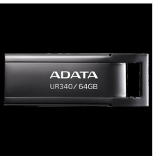 Flash A-DATA USB 3.2 UR340 64Gb Black (AROY-UR340-64GBK)