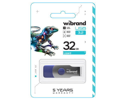 Flash Wibrand USB 3.2 Gen1 Lizard 32GB Light Blue (WI3.2/LI32P9LU)