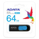 Flash A-DATA USB 3.2 UV 128 64Gb Black/Blue (AUV128-64G-RBE)