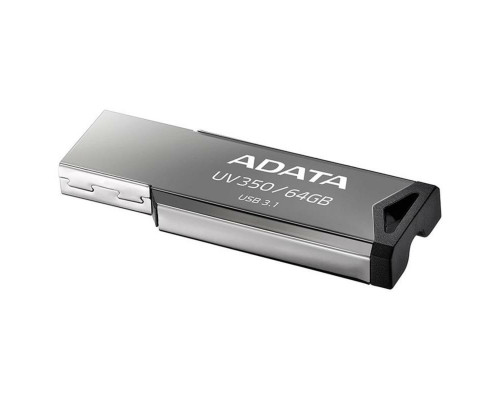 Flash A-DATA USB 3.2 UV 350 64Gb Silver (AUV350-64G-RBK)