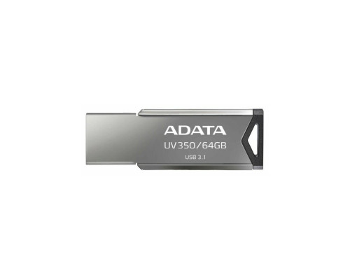 Flash A-DATA USB 3.2 UV 350 64Gb Silver (AUV350-64G-RBK)