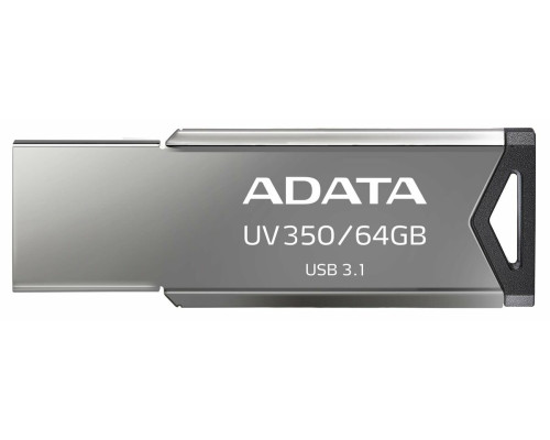 Flash A-DATA USB 3.2 UV 350 64Gb Silver (AUV350-64G-RBK)