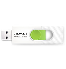 Flash A-DATA USB 3.0 AUV 320 512Gb White/Green (AUV320-512G-RWHGN)